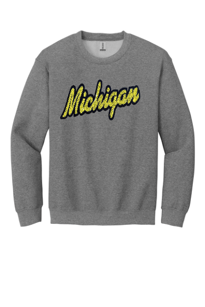 MICHIGAN SEQUINS UNISEX CREW