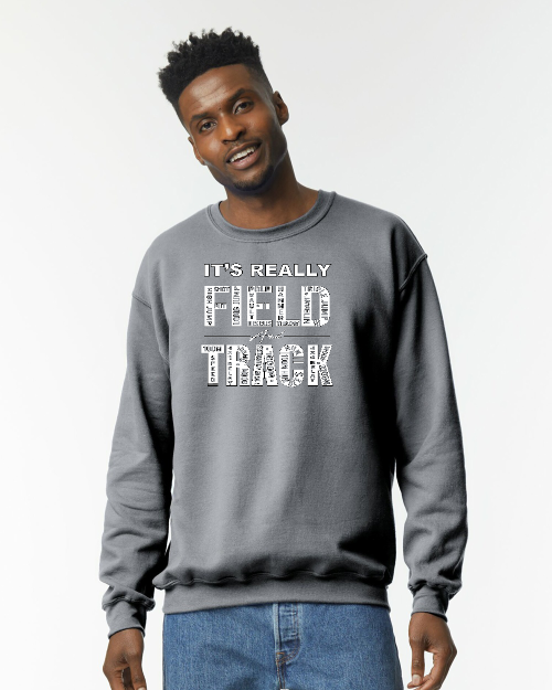 Track Crew Neck Sweatshirt ( 6 Logos To Choose From)