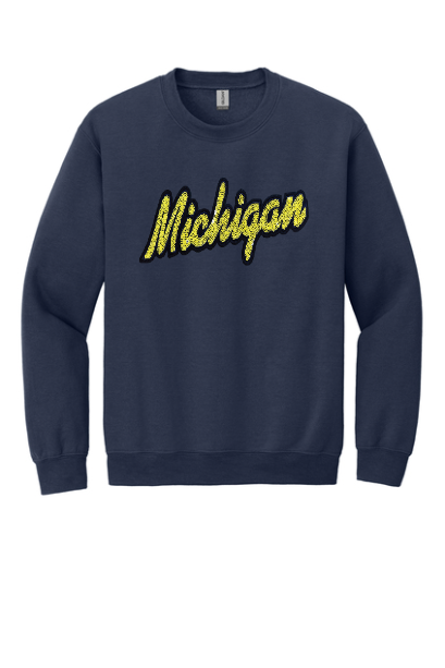 MICHIGAN SEQUINS UNISEX CREW