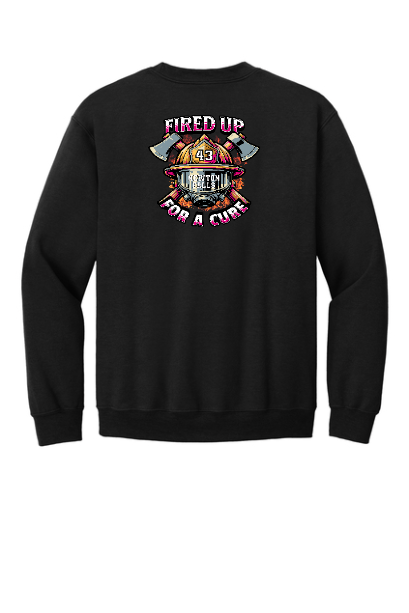 Fired Up For A Cure Crew Swearshirts (Adult and Youth)