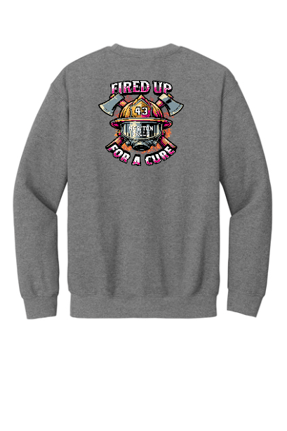 Fired Up For A Cure Crew Swearshirts (Adult and Youth)