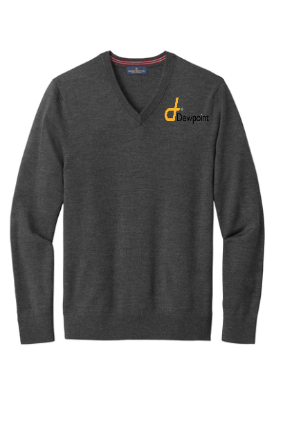Dewpoint Mens Embroidered Brooks Brothers Washable Merino Sweater