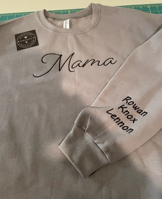 MAMA Embroidered Crew