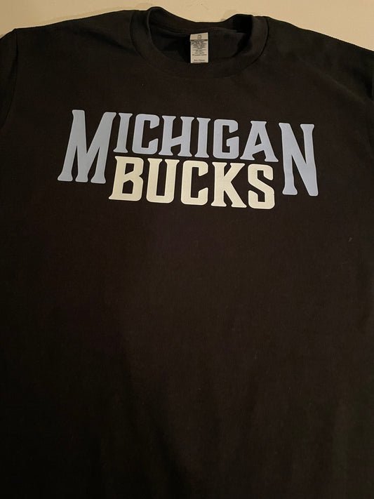 Michigan Bucks T Shirt with Front and Back Logo