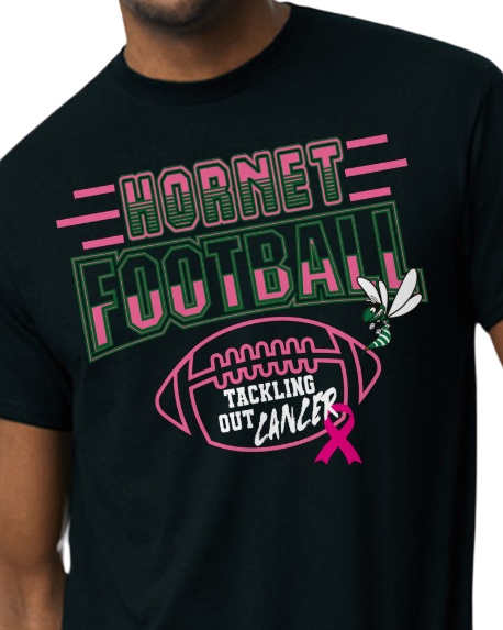Hornet Football Cancer T Shirt
